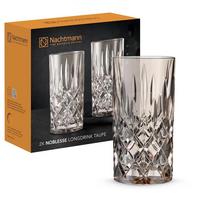 LONGDRINKGLÄSER Noblesse Colors Taupe 395 ml 2er Set - Taupe, Glas (0.395L) - Nachtmann