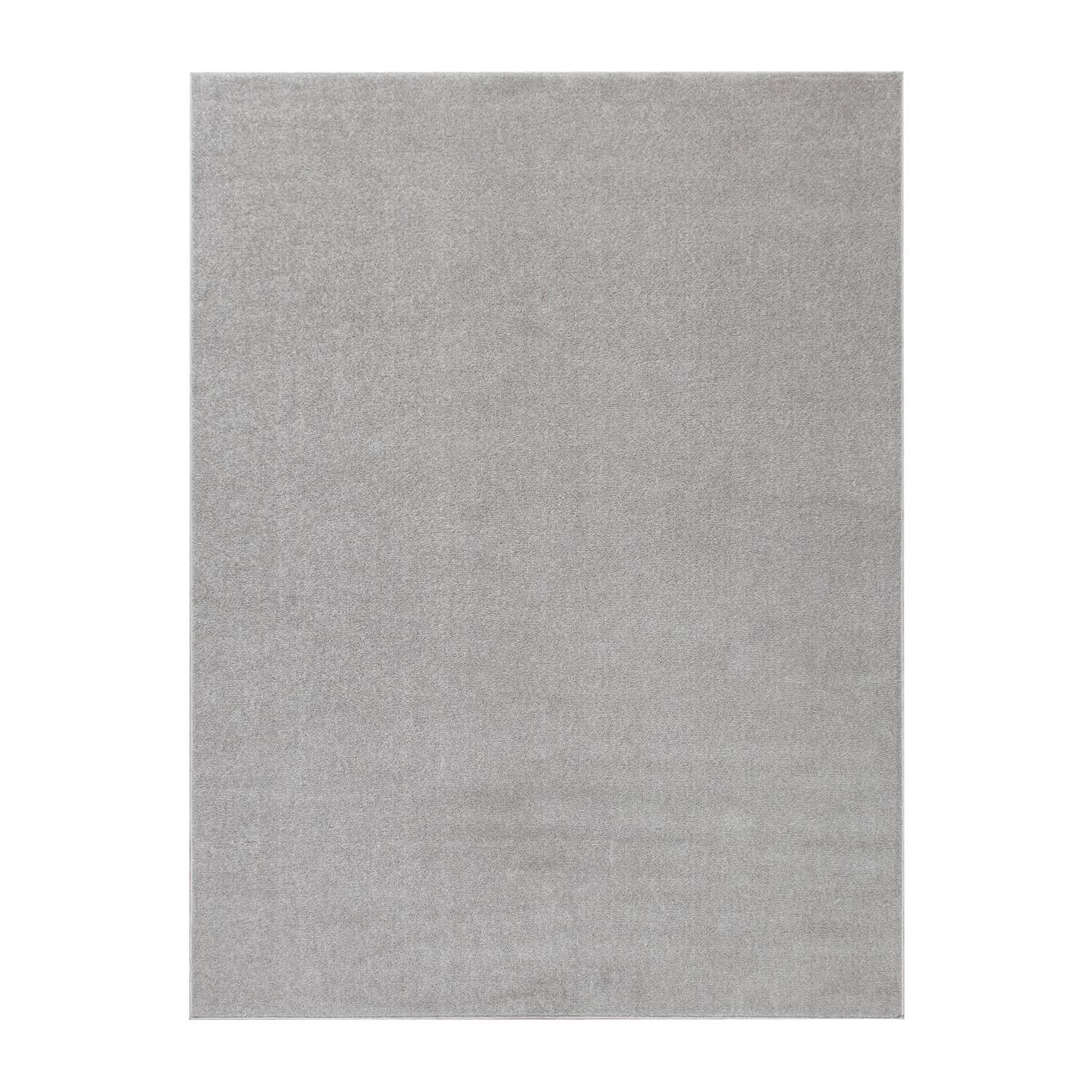 FLACHWEBETEPPICH Silberfarben 240 x 340 cm - Silberfarben, Kunststoff (240/340cm) - TT Home