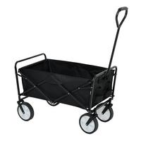 BOLLERWAGEN Faltbar, Strandwagen mit 110 kg Tragkraft - Schwarz, Textil (50/59/50cm) - RAUMHIRSCH FURNITURE