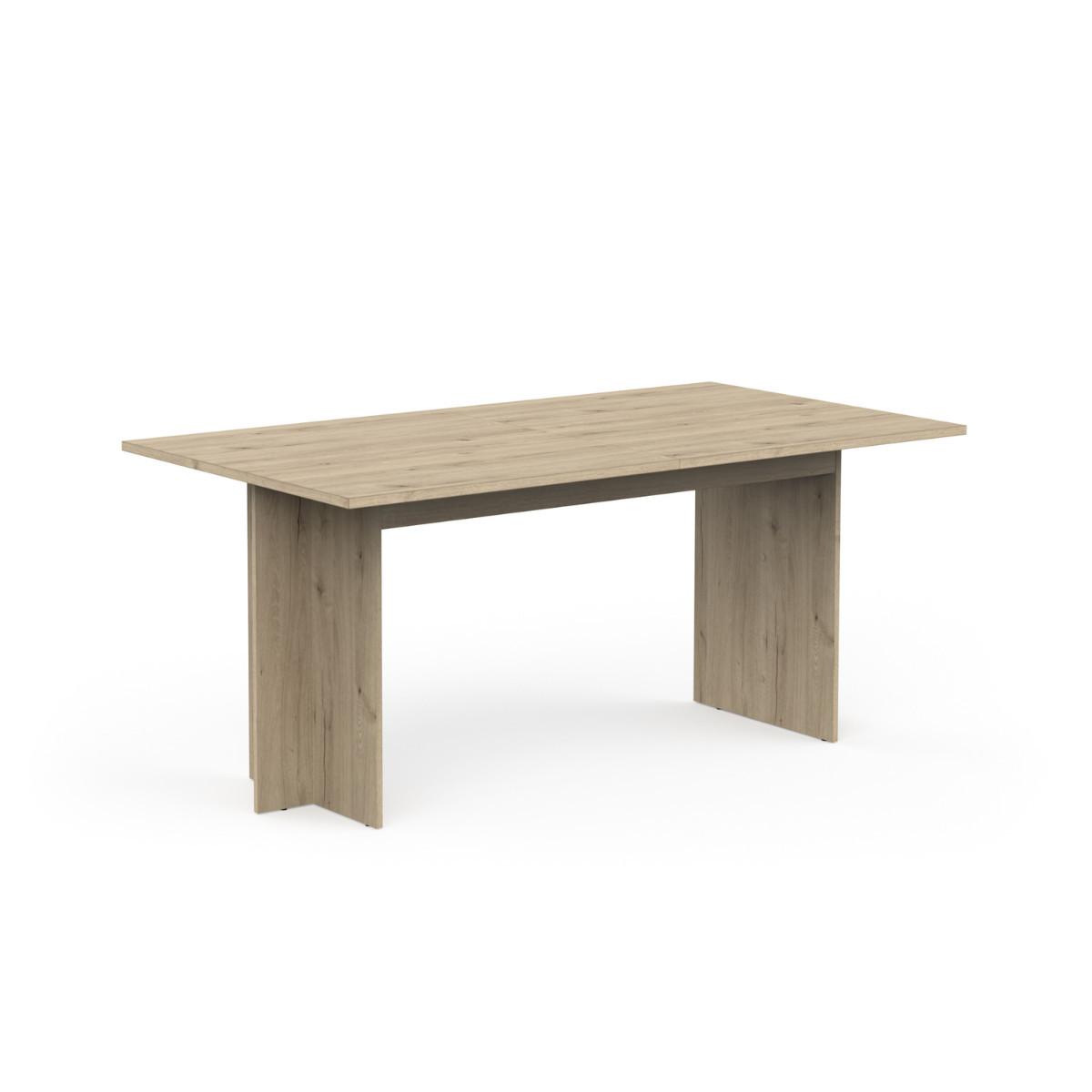 TISCH ausziehbar von 165,6 bis 200 cm in dunkler königlicher Eichenoptik 165,6/90/73,7 cm - Eschefarben, Holzwerkstoff (85.3/90/73.7cm) - Calicosy