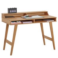 SCHREIBTISCH LUNA - Braun, Holz (54/110/83cm) - IDIMEX