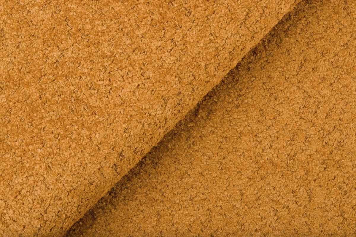 SOFA FEBE 3-Sitzer, senfgelb - Dunkelgelb/Schwarz, Holz/Textil (190/82/96cm) - Wozimo