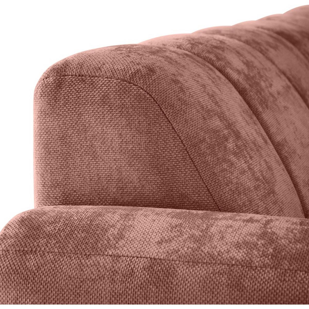 ECKSOFA Volare Mini ohne Schlaffunktion rot links, Vega-Stoff - Rot/Schwarz, Textil/Metall (256/165cm) - Beautysofa
