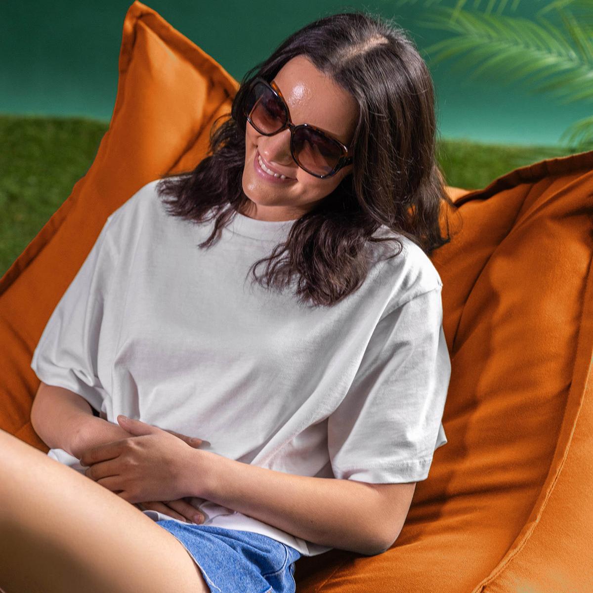 SITZSACK Outdoor Alto - Orange, Textil (94/75/94cm) - icon