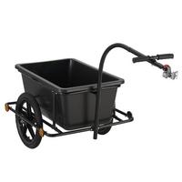FAHRRADANHÄNGER 90 Liter - Schwarz, Kunststoff (66/94/166cm) - Juskys