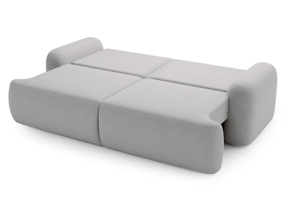SOFA 260/106/81 Aurio Bouclé-Stoff Grau - Grau, Kunststoff/Textil (260/81/106cm) - Graingold