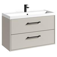 BADMÖBEL-SET Florence 2 Teile Cashmere - 80 x 35 x 51 cm - Kaschmir, Holz (80/55/40cm) - Badplaats