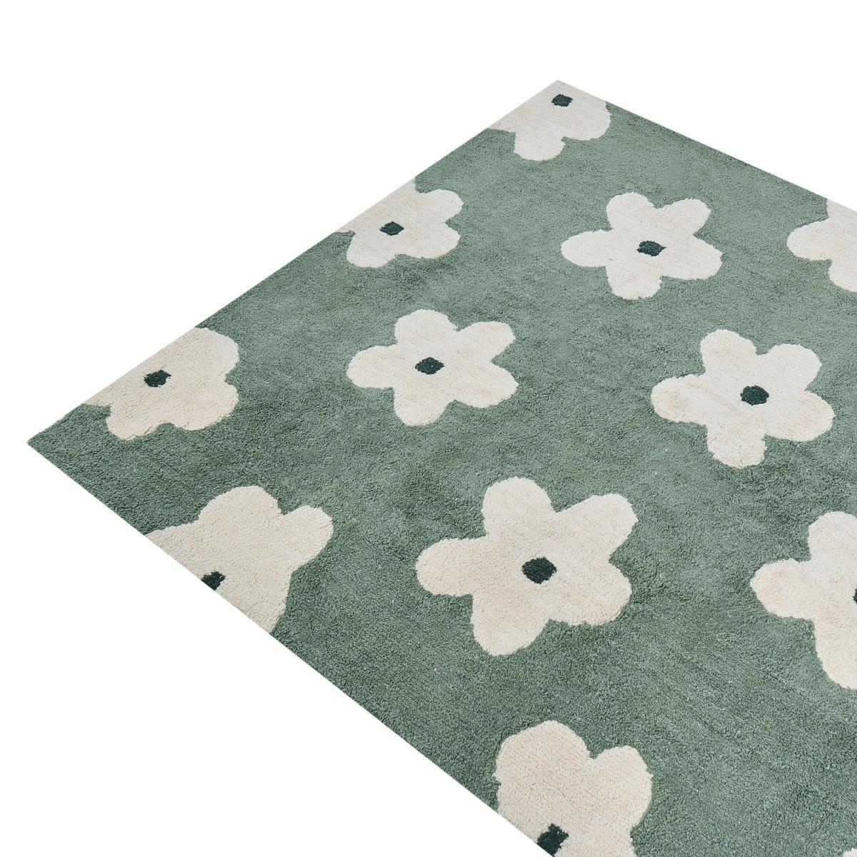 KINDERTEPPICH Grün 160/230 cm Baumwolle Mokhva - Grün, Textil (160/230cm) - Beliani