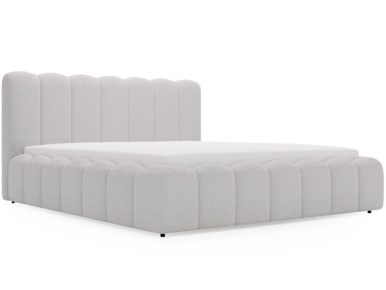 POLSTERBETT Smile 200x200 Bouclé-Stoff Hellgrau - Hellgrau, Textil (200/200cm) - Graingold