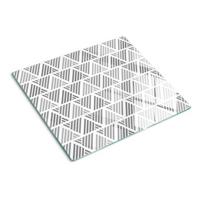 GLASPLATTE 60x52 cm Geometrische Figuren - Grau, Glas (60/0.4/52cm) - TULUP