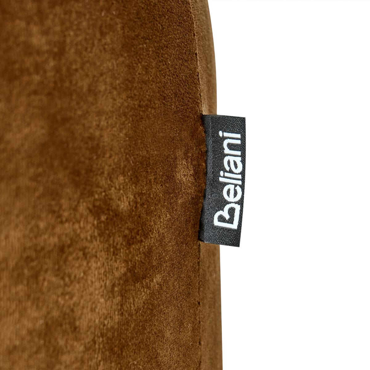 POUF Samtstoff Goldbraun Millen - Goldfarben, Textil (61/36/61cm) - Beliani