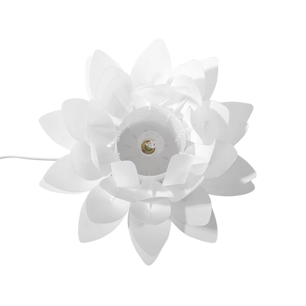 TISCHLAMPE Musone 39/39/30 cm - Weiß, Kunststoff (39/39/30cm) - Beliani
