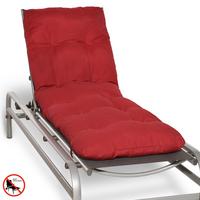 ROLLIEGENAUFLAGE Flair RL 190/60/8cm Rot - Rot, Textil (60/8/190cm) - Beautissu 
