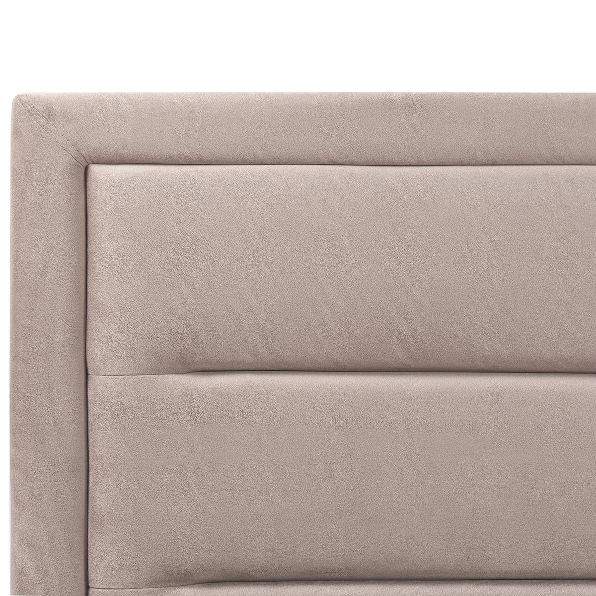 POLSTERBETT 140x200 cm Beige Rouen - Taupe, Textil (140/200cm) - Beliani