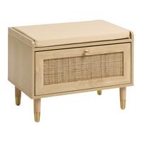 SCHUHBANK Hellbraun Forster - Hellbraun, Holzwerkstoff (60/45/35cm) - Beliani