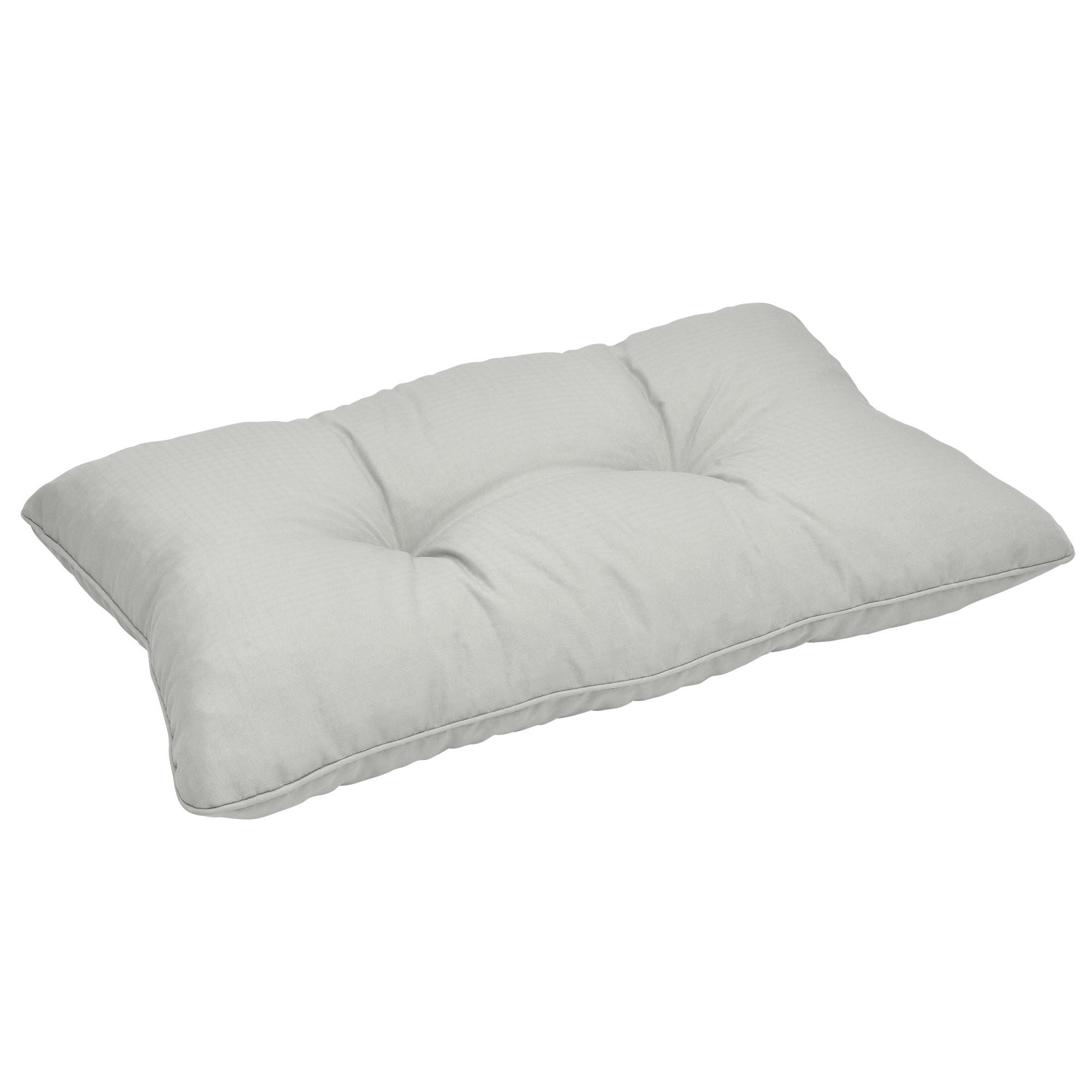 LOUNGEKISSEN Xluna Rücken 50/40/12 cm Hellgrau - Hellgrau, Textil (50/40/12cm) - Beautissu 