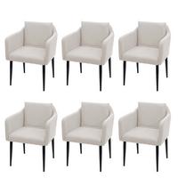 ESSZIMMERSTUHL Beige 6er-Set - Beige, Textil (60/86/65cm) - MCW