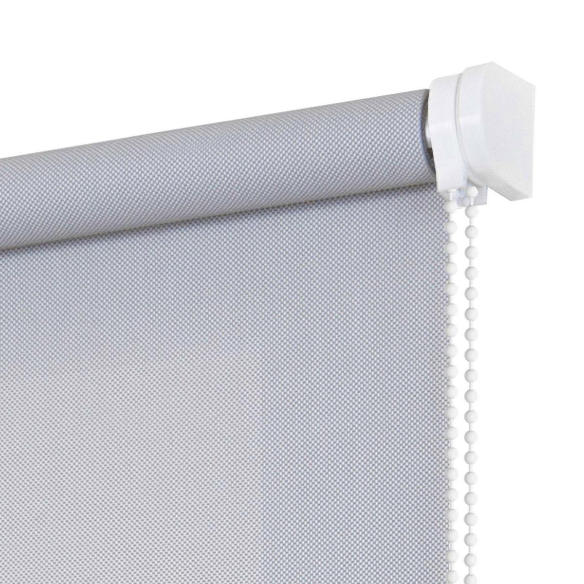 SCREEN-ROLLO| Grau, 80 cm x 180 cm - Grau, Kunststoff (80/180cm) - STORESDECO