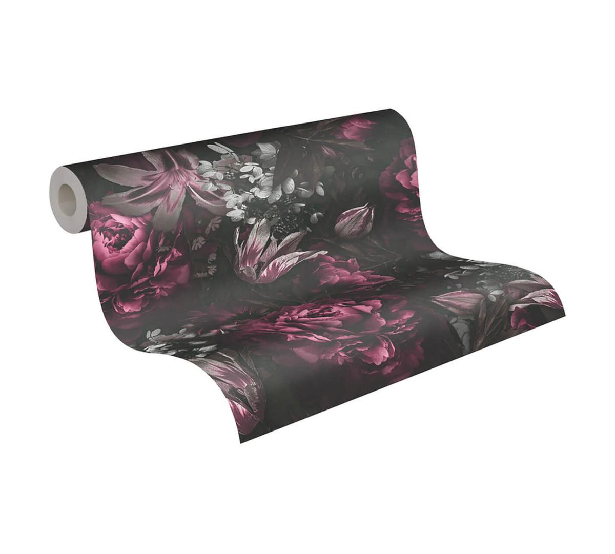 VLIESTAPETE Lila 53/1005 cm - Lila, Textil (53/1cm) - KUNSTLOFT