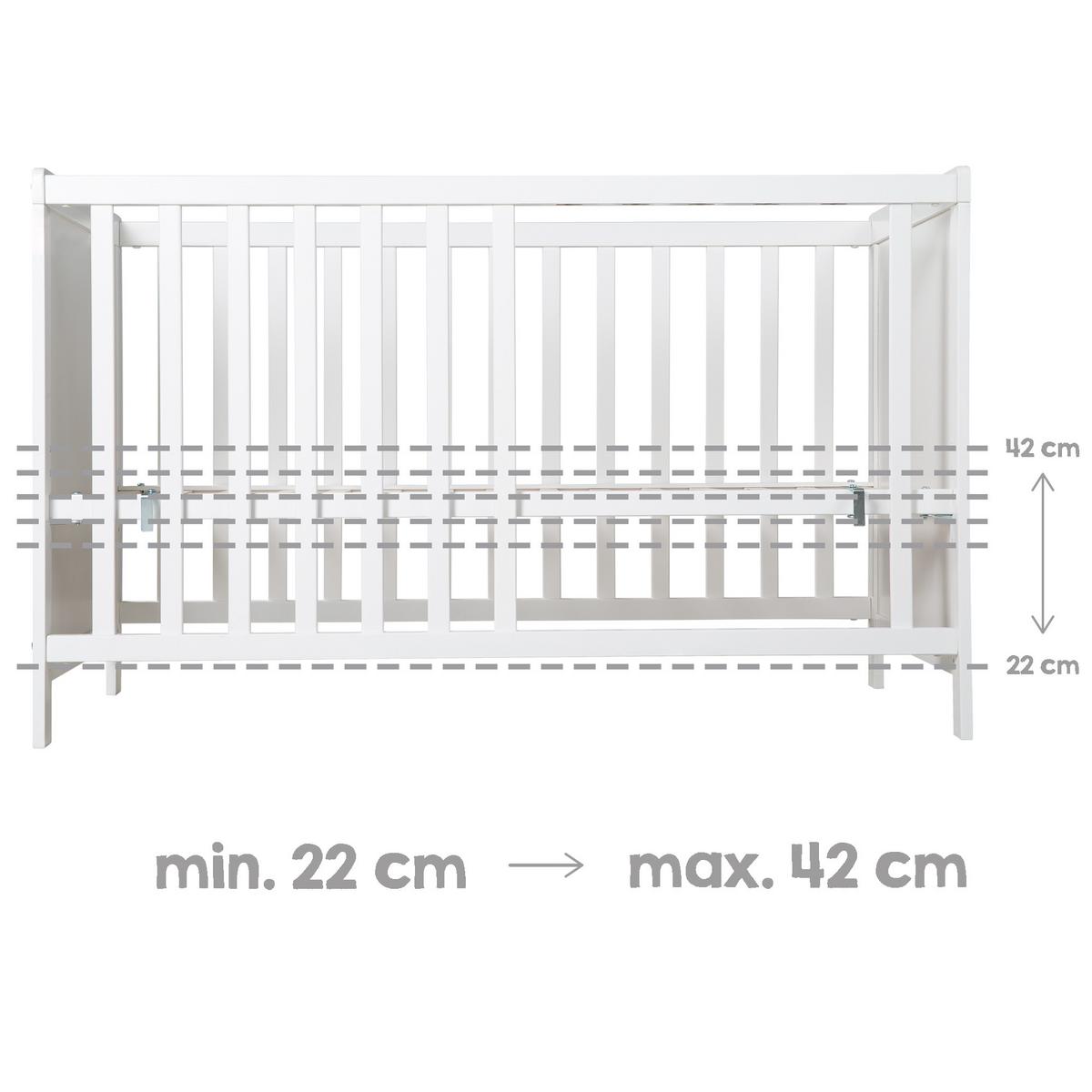 KINDERZIMMERSET 3-tlg roba Style grau - Weiß, Holzwerkstoff (66/76/123cm) - Roba