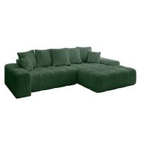 ECKSOFA Ottomane Rechts ENSI-L - 267x164x69 cm Grün - Grün, Holzwerkstoff/Kunststoff (164/267cm) - ALTDECOR