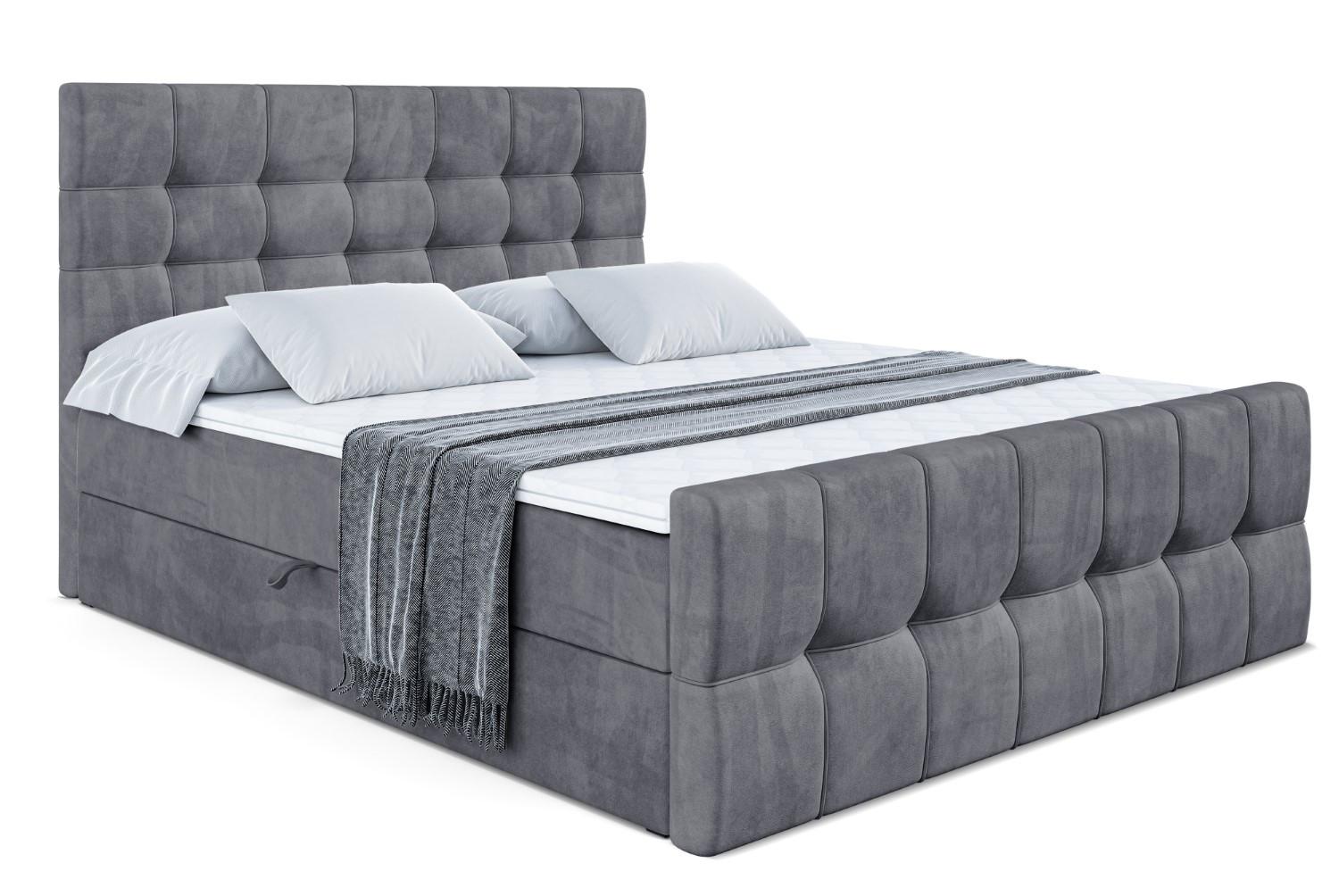 BOXBETT BERO-Z - 120 x 200 - H4 - Dunkelgrau - Dunkelgrau, Holzwerkstoff (120/200cm) - ALTDECOR