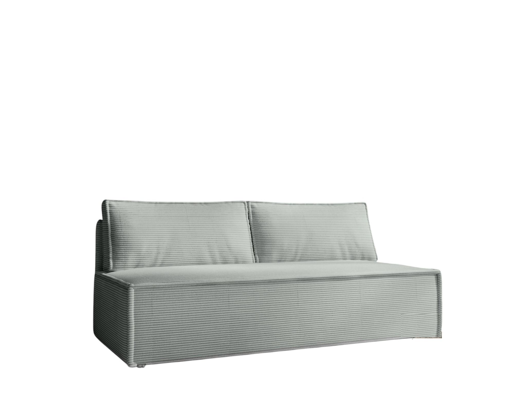 SCHLAFSOFA Amanda In Zoom - Hellgrün, Holzwerkstoff/Textil (200/89/100cm) - Fun Möbel