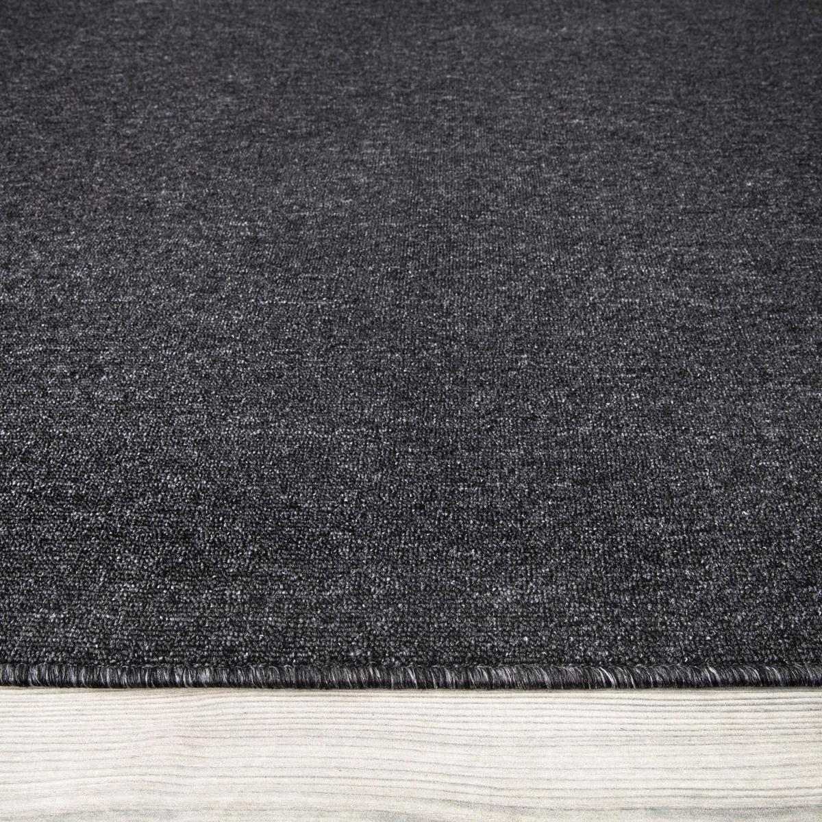 FLACHWEBTEPPICH Waschbar, einfarbig, Anthrazit, 120 x 160 cm - Anthrazit, Textil (160/120cm) - KADIMA DESIGN