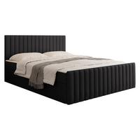 BOXBETT Tirulo Fix - H3 - Dunkelgrau/Schwarz, Holzwerkstoff/Kunststoff (160/200cm) - MIRJAN24