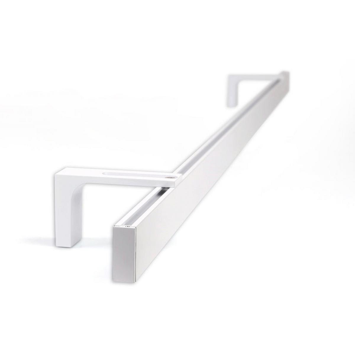GARDINENSCHIENE 1-lauf Loft 250cm - Weiß, Metall (250cm) - Deco-Raum