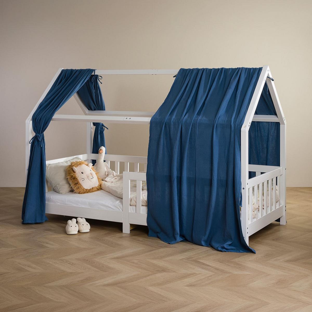 HAUSBETT-HIMMEL NENA - Dunkelblau, Textil - IDIMEX