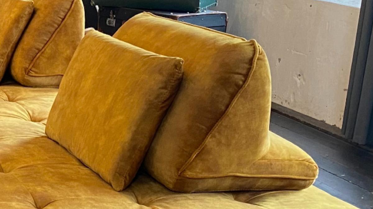 RÜCKENKISSEN WIOLO Braun Velvet - Braun, Textil (80/46cm) - KAWOLA