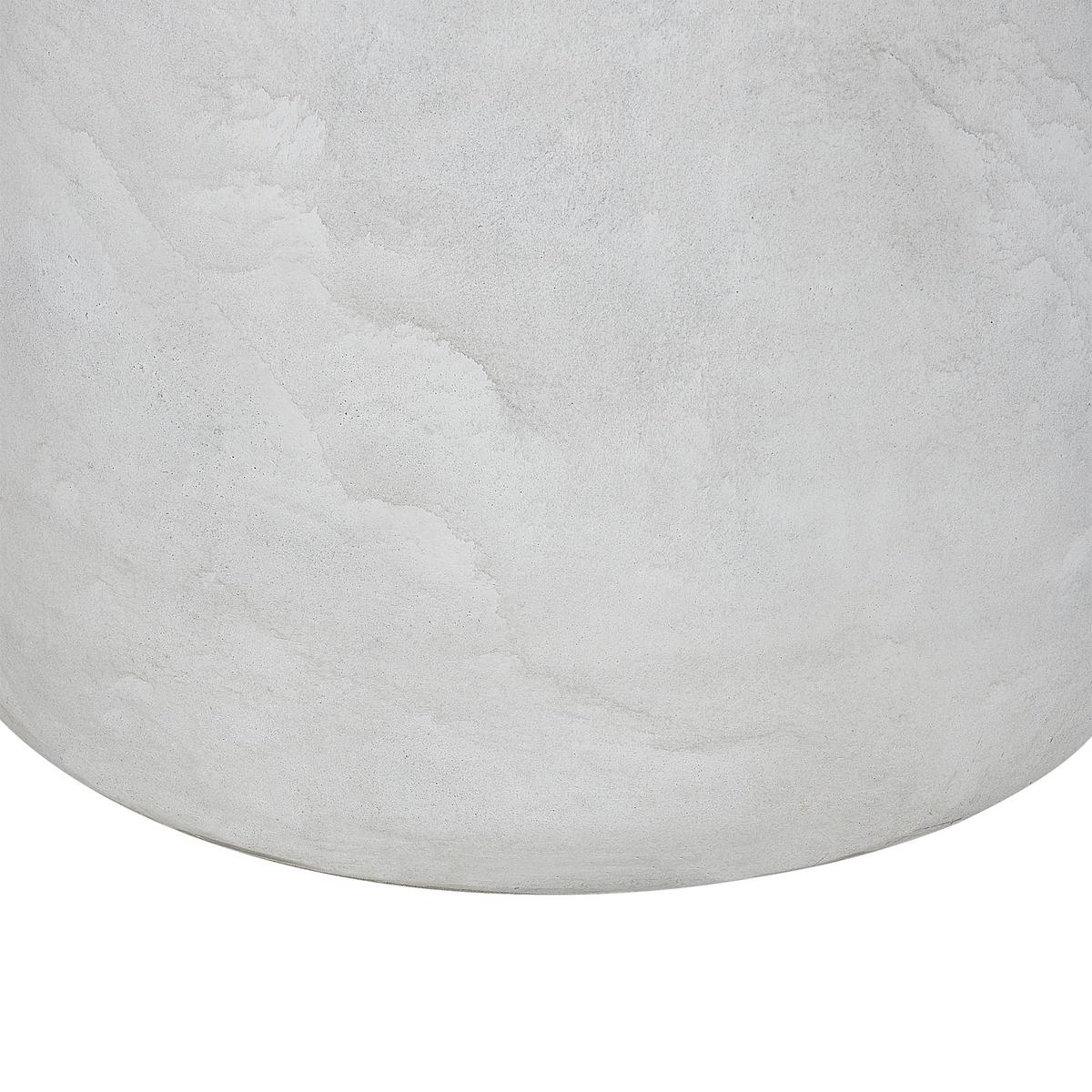 BLUMENTOPF Grau Messene - Grau, Naturmaterialien (50cm) - Beliani