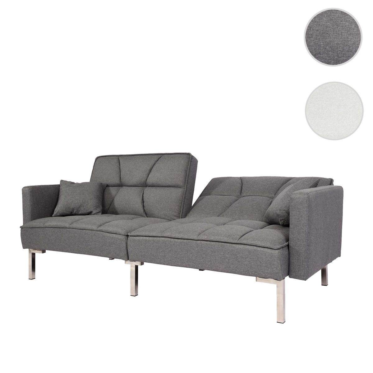 SCHLAFSOFA Grau - Grau, Textil (190/83/87cm) - MCW