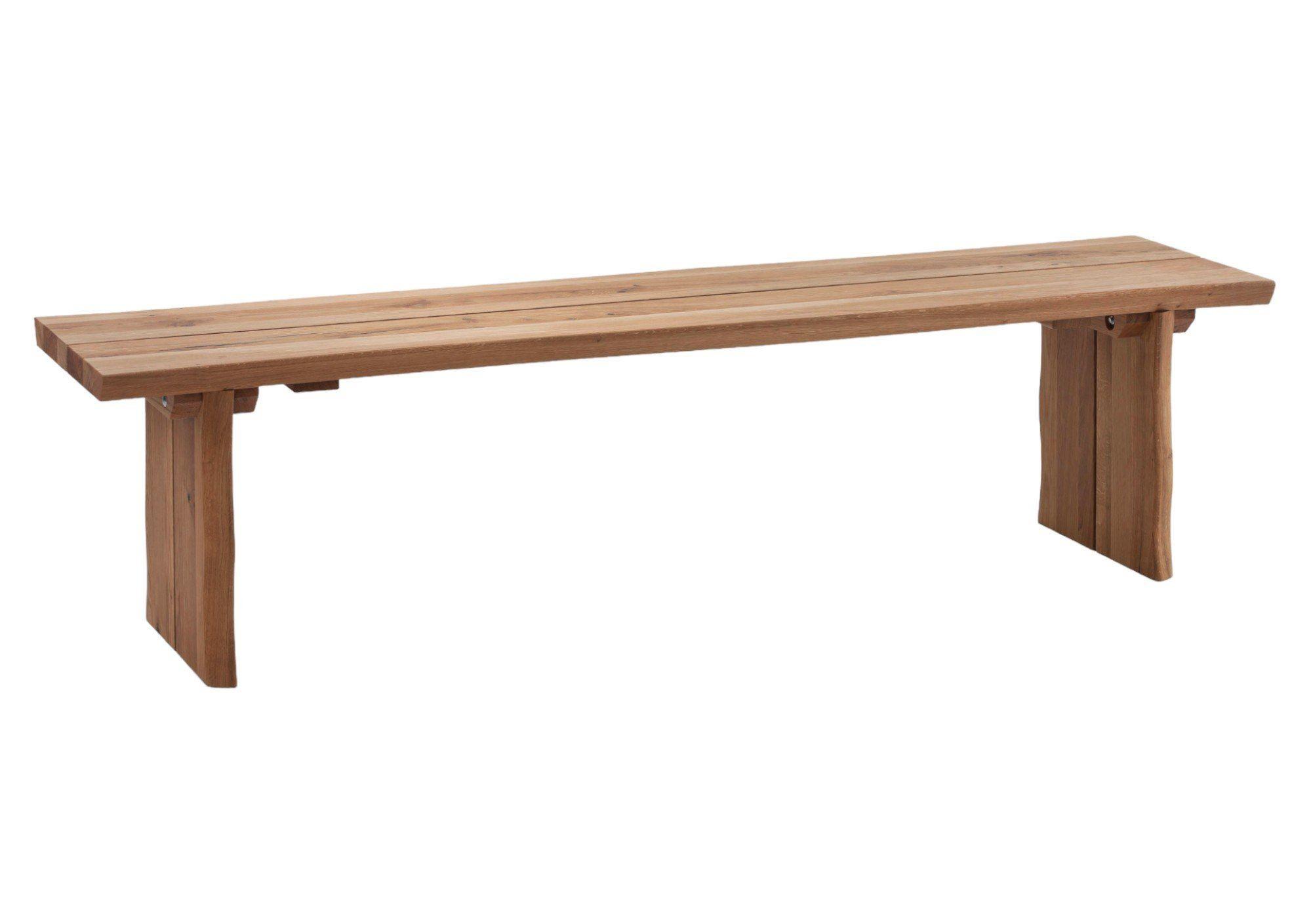 SITZBANK Diella 220x45x44 aus Massivholz Wildeiche geölt - Wildeiche, Holz (220/44/45cm) - 58aufmkessel