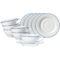 TEETASSEN MIT UNTERTASSEN Ostfriese Blau 100 ml 6er Set - Blau, Keramik (0.1L) - Ritzenhoff Breker