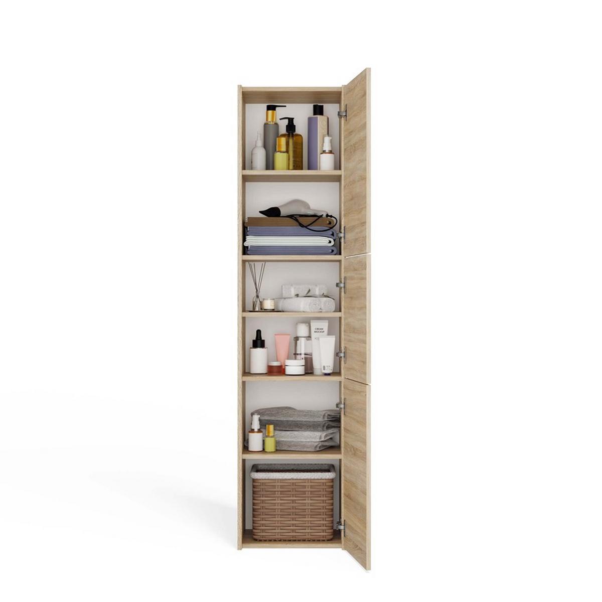 BADEZIMMERSCHRANK Sonoma 40/170/30 - Sonoma Eiche, Holzwerkstoff (40/170/30cm) - RAUMHIRSCH FURNITURE