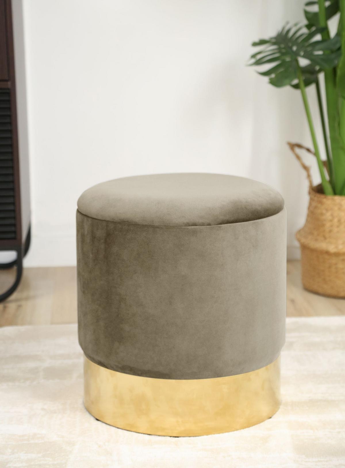 POLSTERHOCKER Beige 39/40/39 - Beige, Textil (39/40/39cm) - RAUMHIRSCH FURNITURE