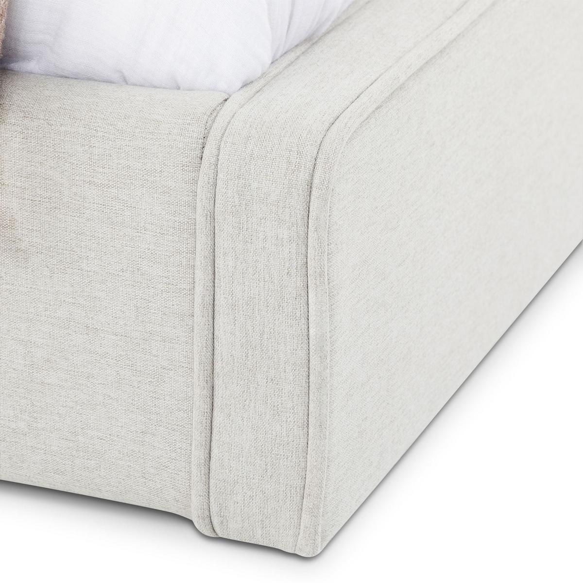 POLSTERBETT LATINI 160x200 cm hellgrau - Hellgrau, Textil (160/200cm) - IDIMEX