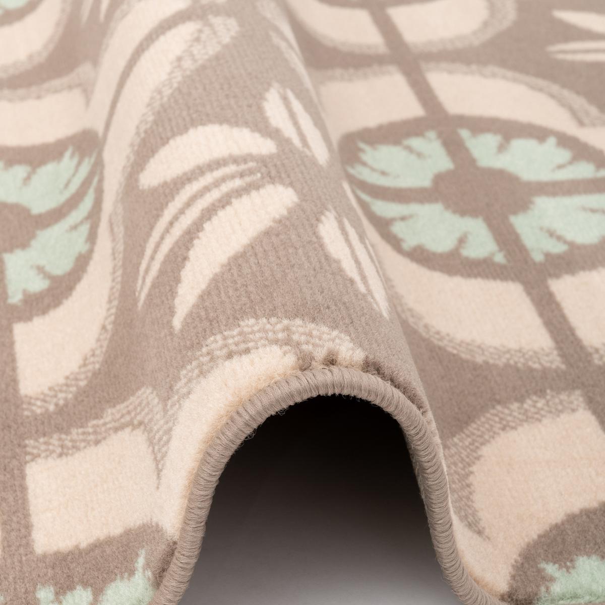 DESIGNER TEPPICH SAMBA MODERN FLIESENOPTIK - Beige, Textil (80/150cm) - Pergamon