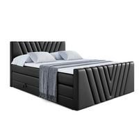 BOXSPRINGBETT ERNINA-Z KING - 140x200 - H3/H4 - Schwarz Hochglanz - Schwarz Hochglanz, Holzwerkstoff (140/200cm) - ALTDECOR