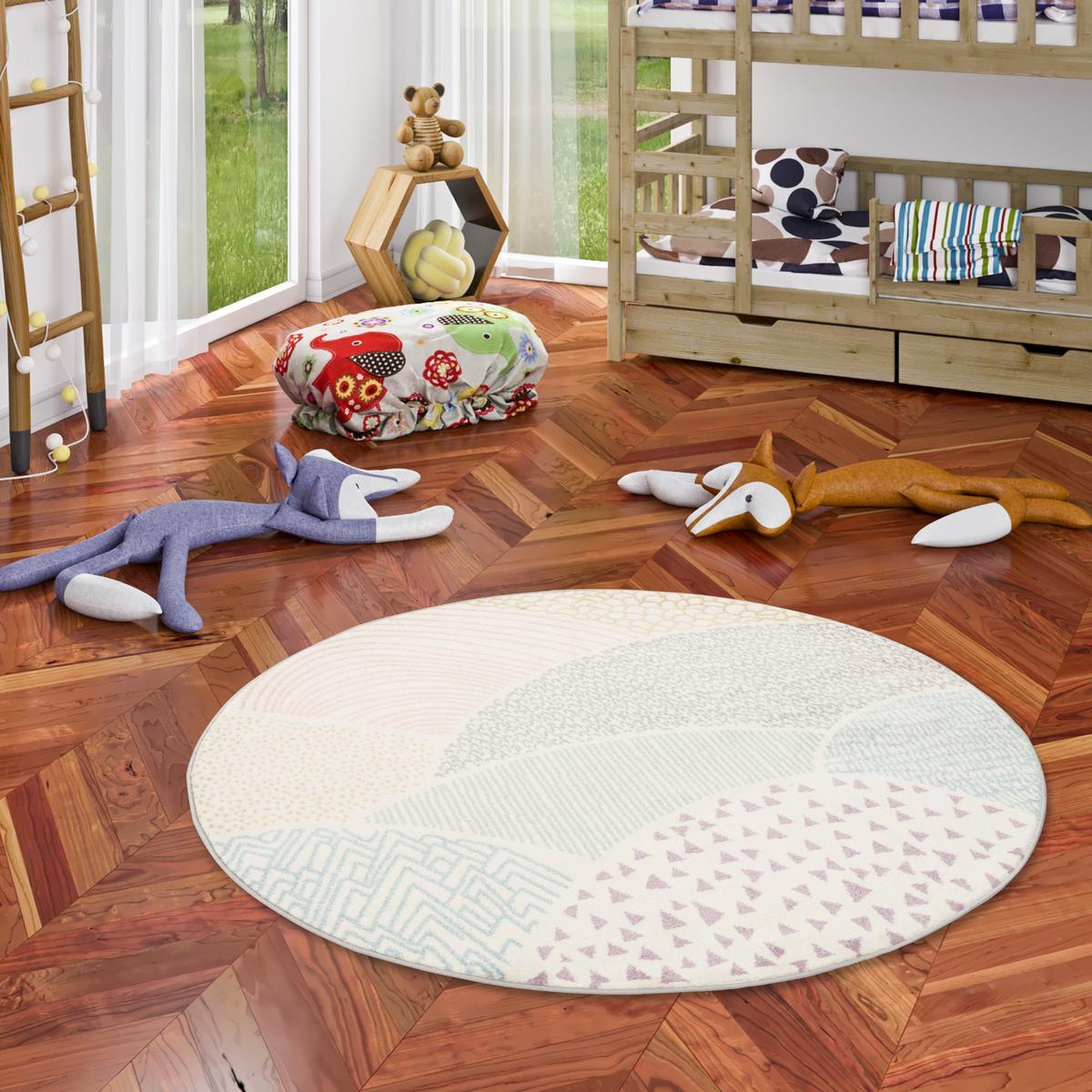 KINDER TEPPICH SOFTSTAR KIDS FANTASY RUND - Multicolor, Textil (160/160cm) - Pergamon