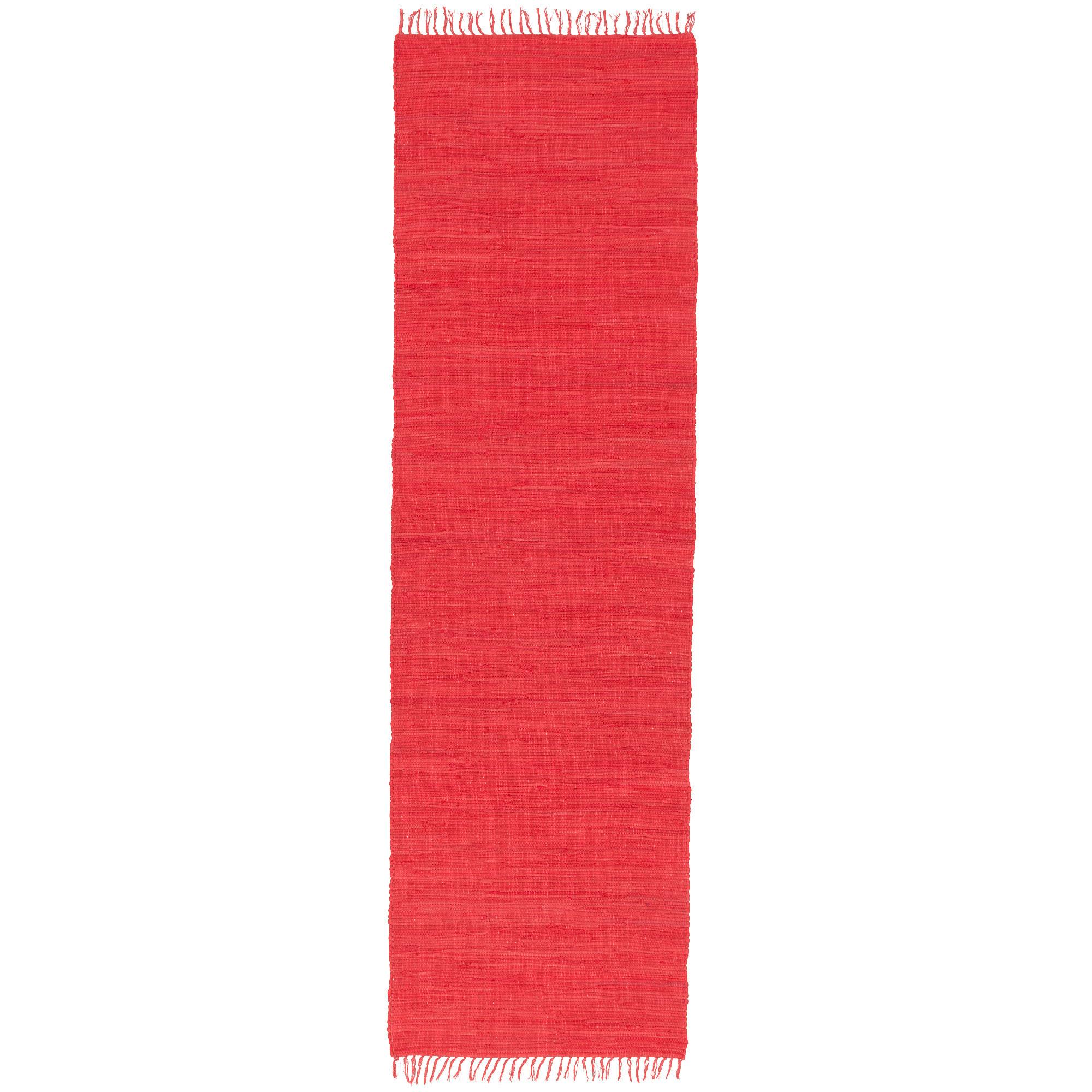 BAUMWOLLE NATUR TEPPICH LÄUFER JOLLY COTTON - Rot, Textil (90/160cm) - Pergamon