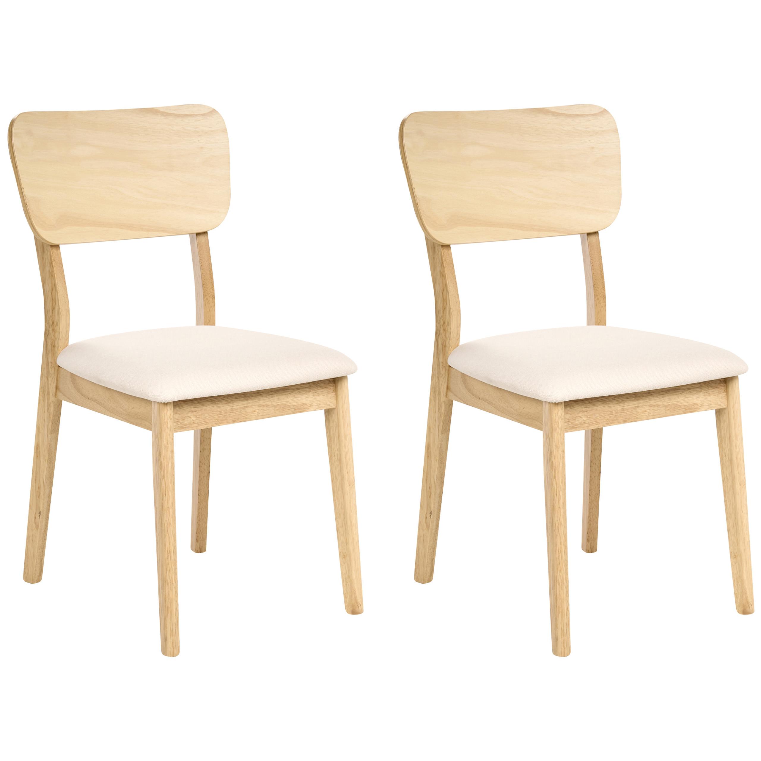 ESSZIMMERSTUHL 2er-Set Hellbraun Minier - Hellbraun/Beige, Holz (46/85/51cm) - Beliani