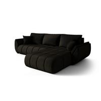 ECKSOFA Misato In Monolith - Dunkelbraun, Holzwerkstoff/Textil (280/175cm) - Fun Möbel