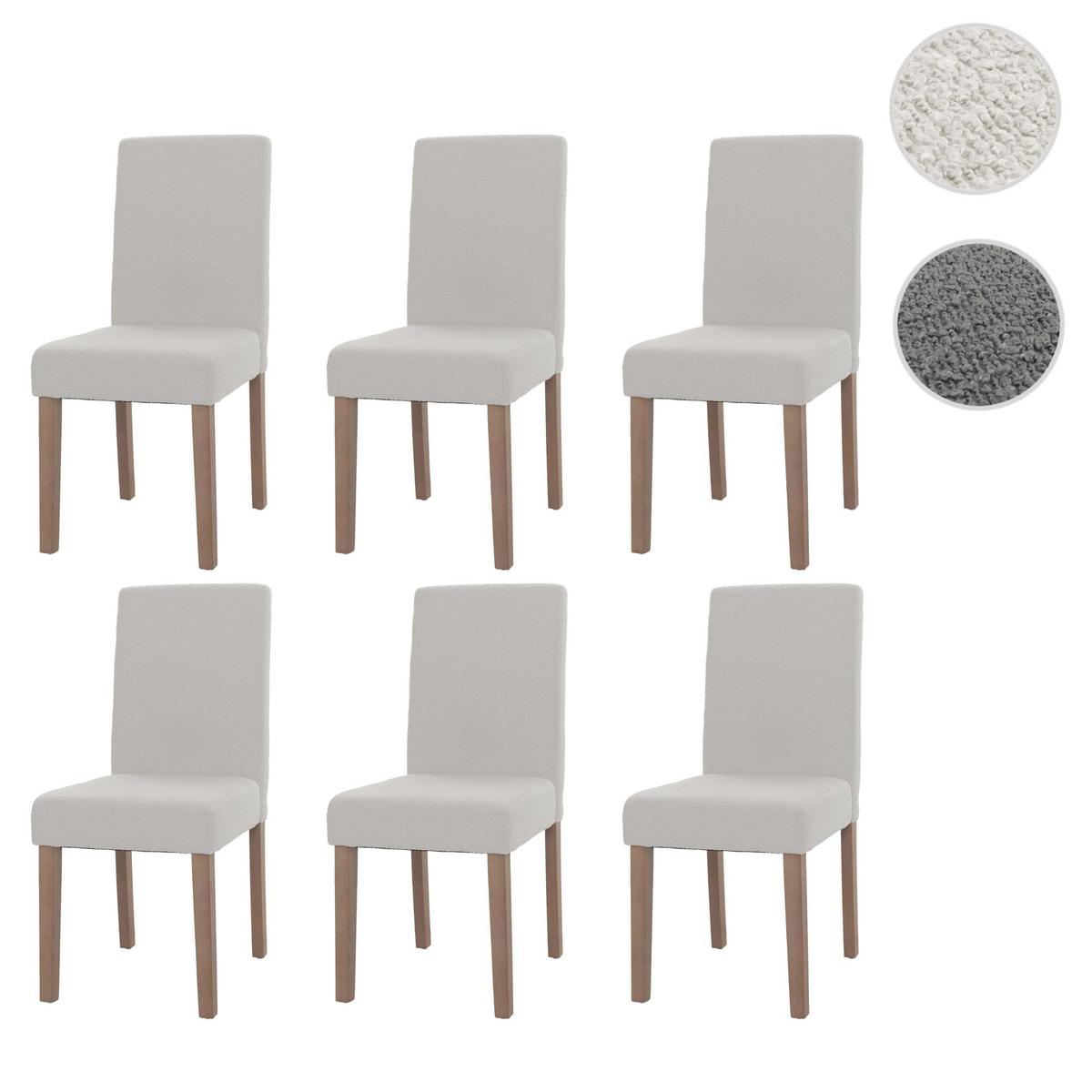 ESSZIMMERSTUHL Cremeweiß 6er-Set - Weiß, Textil (42/90/50cm) - MCW