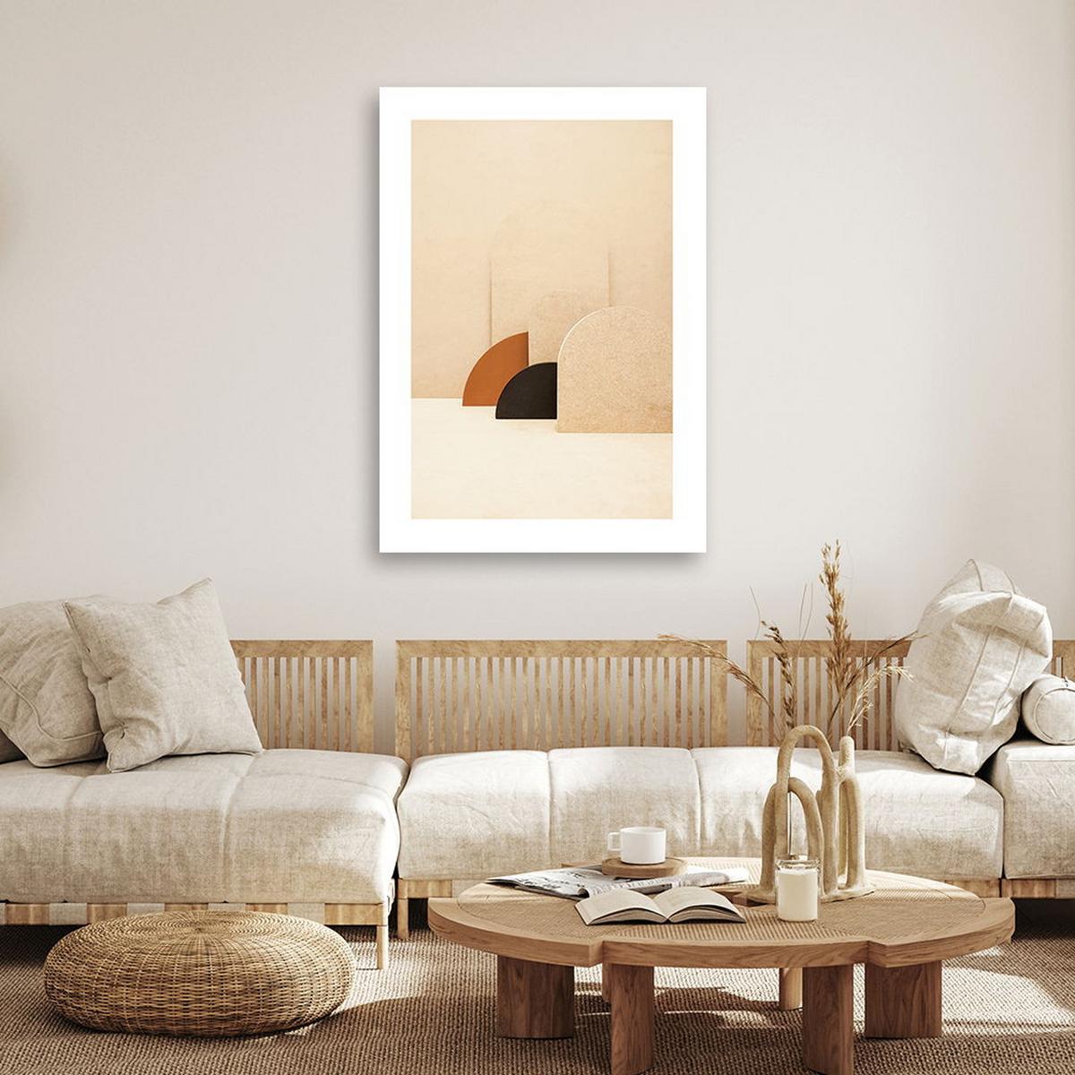 KUNSTDRUCK Beige 80/120 cm - Beige, Textil (80/120cm) - KUNSTLOFT