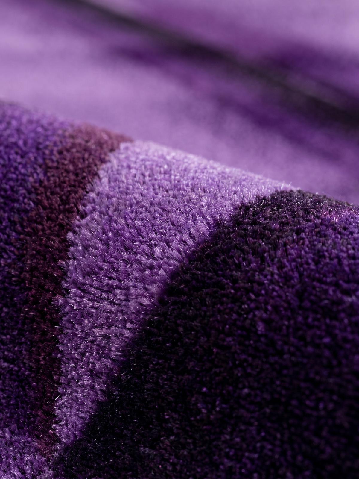 KURZFLORTEPPICH ASPEN, abstrakt, Violett, 120 x 170 cm - Lila, Textil (120/170cm) - KADIMA DESIGN
