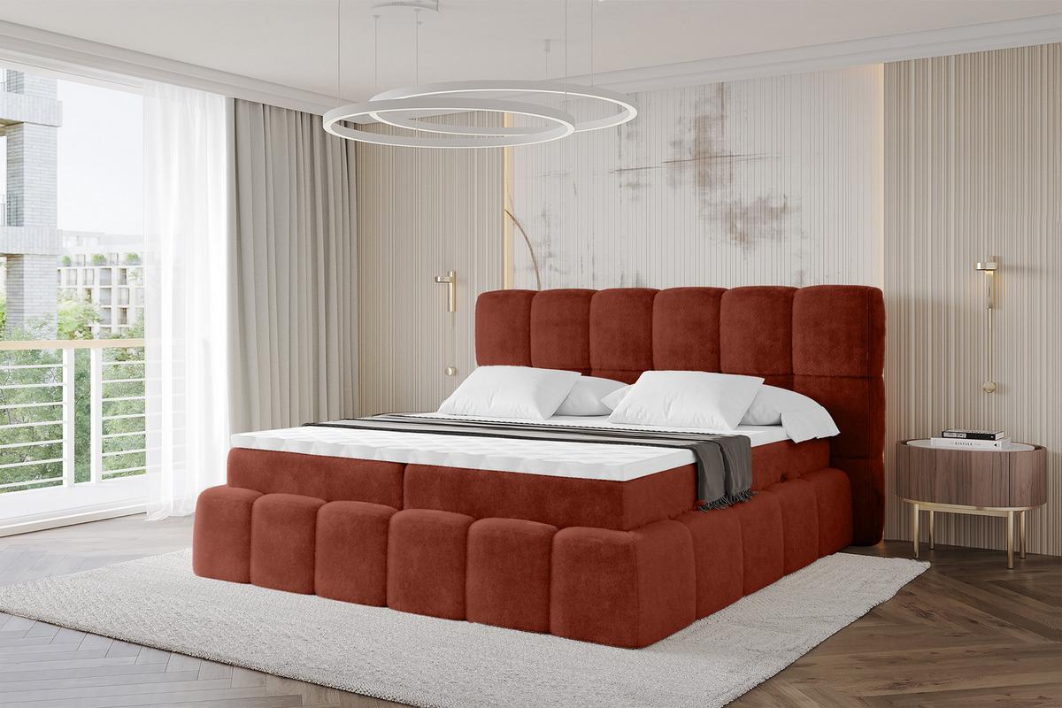 BOXBETT - AURI-H4 - 200x200 Terrakotta Lapitt - Terracotta, Holzwerkstoff (200/200cm) - ALTDECOR