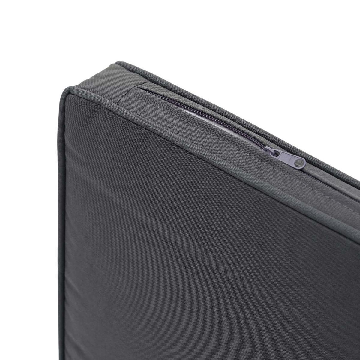 POLY-RATTAN GARNITUR Schwarz, Grau - Schwarz/Grau, Kunststoff - MCW